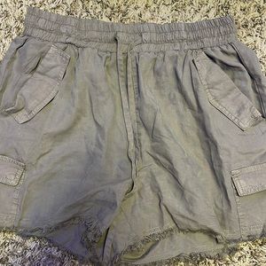 army green comfy shorts